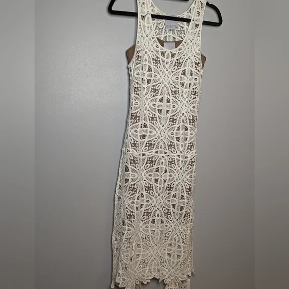 NWOT Lace Dress with Flesh color Liner - Picture 3 of 9